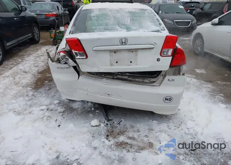 2004 Honda Civic Lx z USA, uszkodzony, nr VIN 1HGES16644L010926